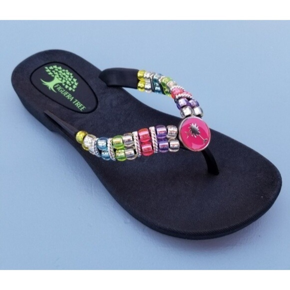 Sophia Beautiful Crystal‎ Flip Flops Sandals SUPER COMFY Size 7
